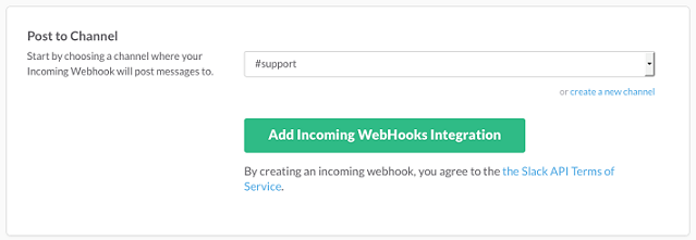 Add Incoming Webhooks Integration